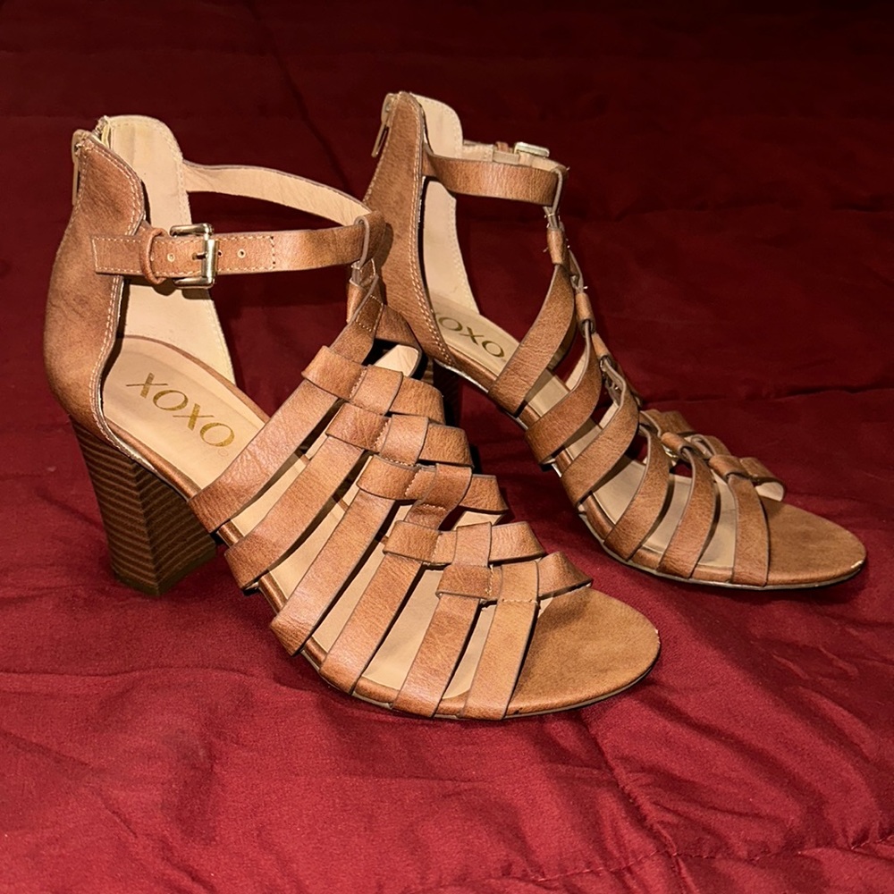 Strappy heels